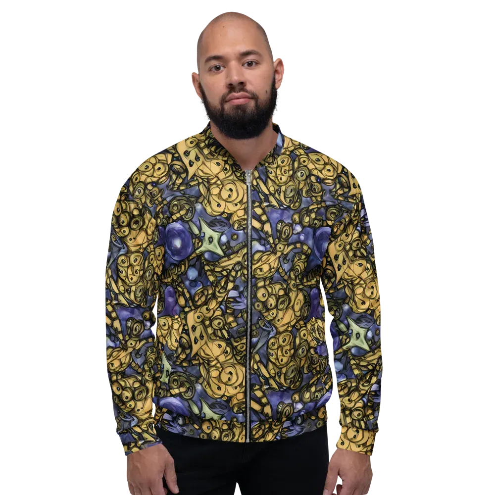 Gilded Dreamscape on Bomber Jacket — Front