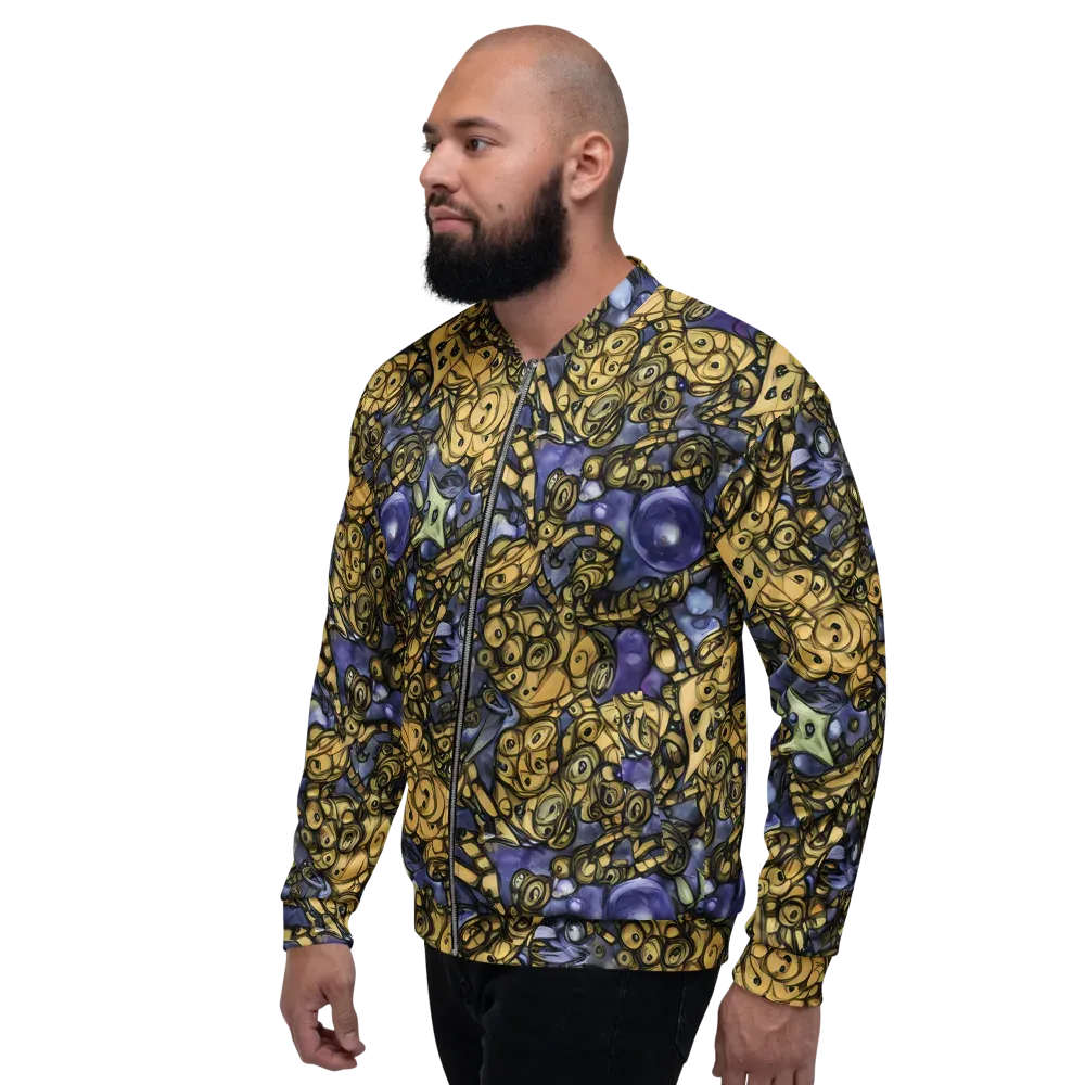 Gilded Dreamscape on Bomber Jacket — Left