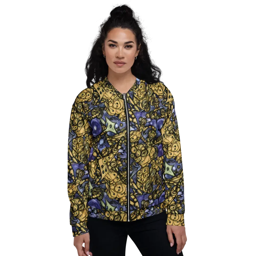 Gilded Dreamscape on Bomber Jacket — Front