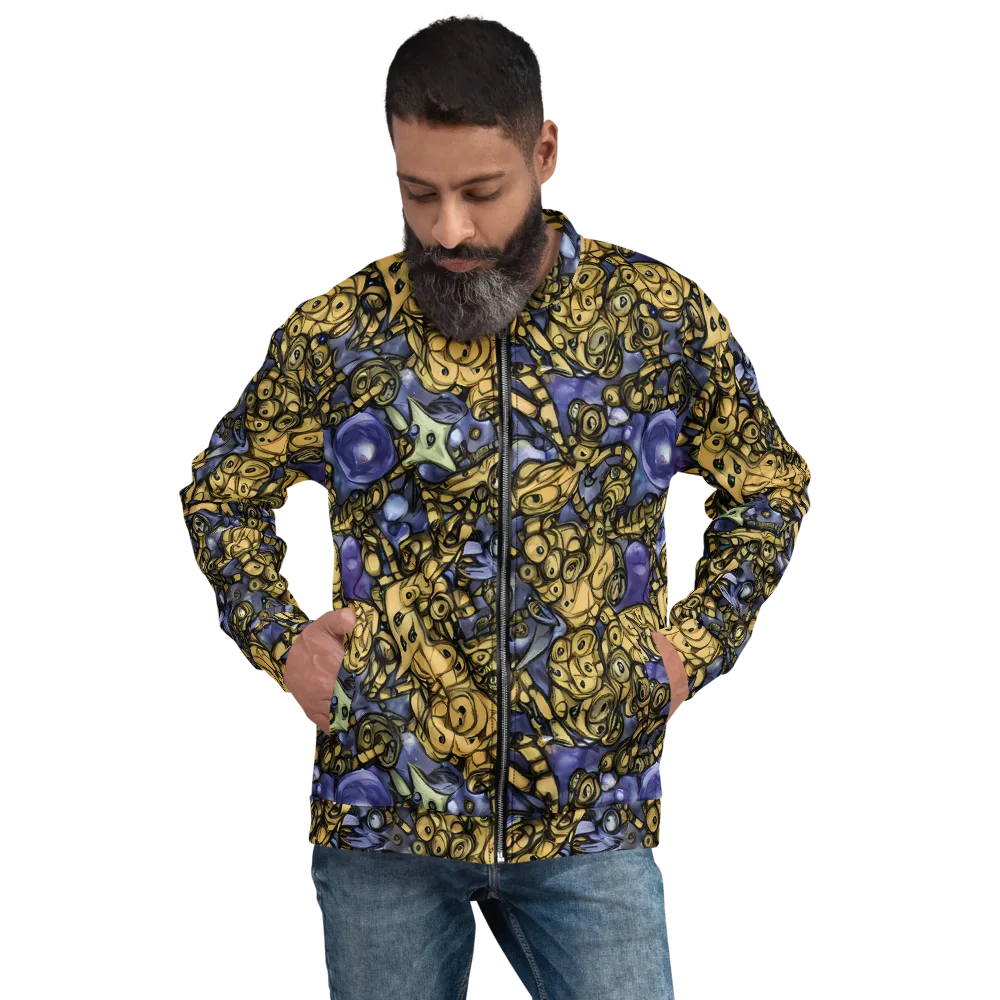 Gilded Dreamscape on Bomber Jacket — Front