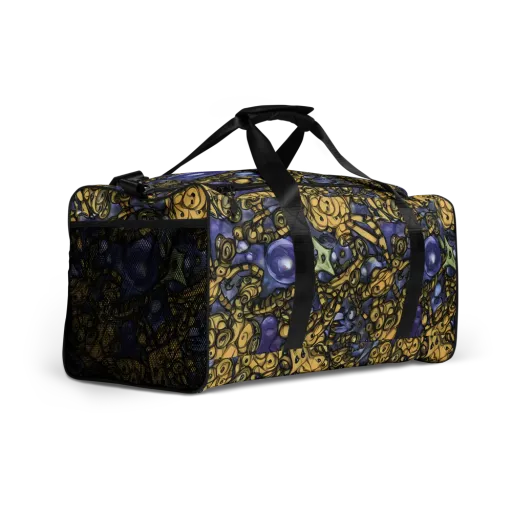 Gilded Dreamscape on a Duffle Bag