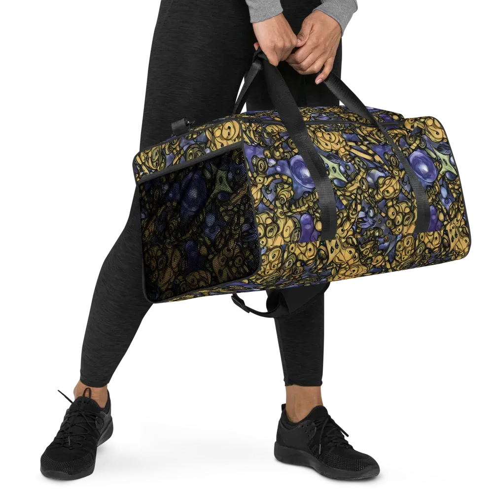 Gilded Dreamscape on Duffle Bag — Right Front