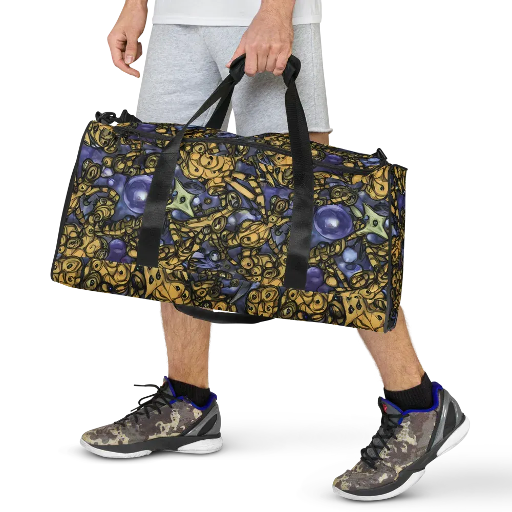 Gilded Dreamscape on Duffle Bag — Front