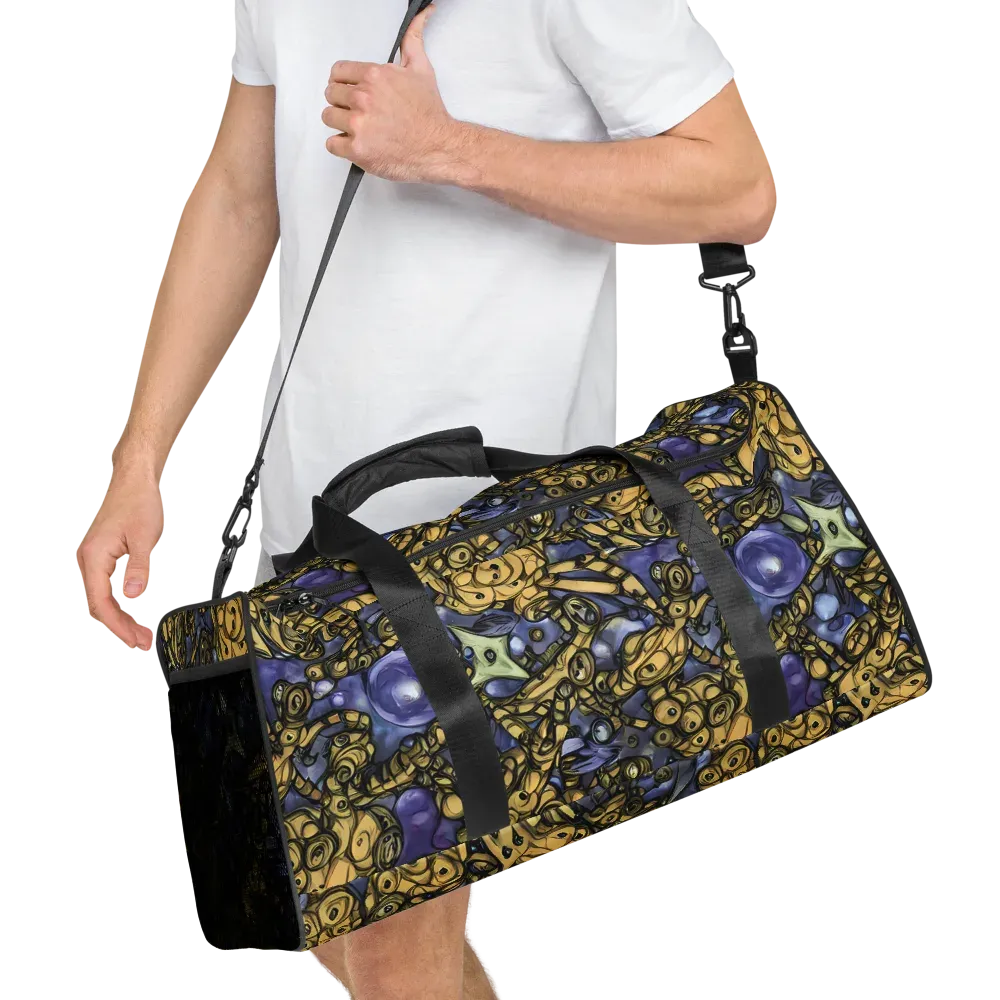 Gilded Dreamscape on Duffle Bag — Right Front