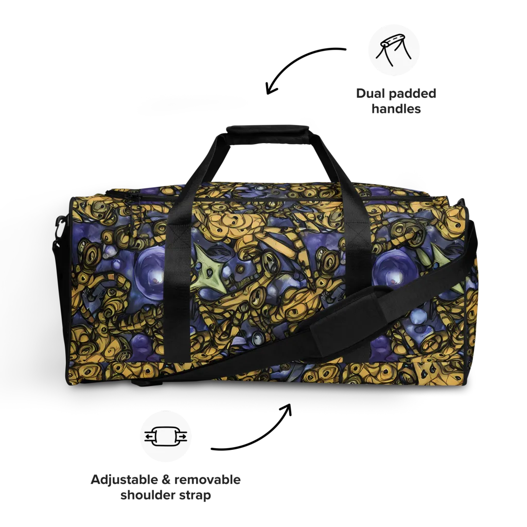 Gilded Dreamscape on Duffle Bag — Front