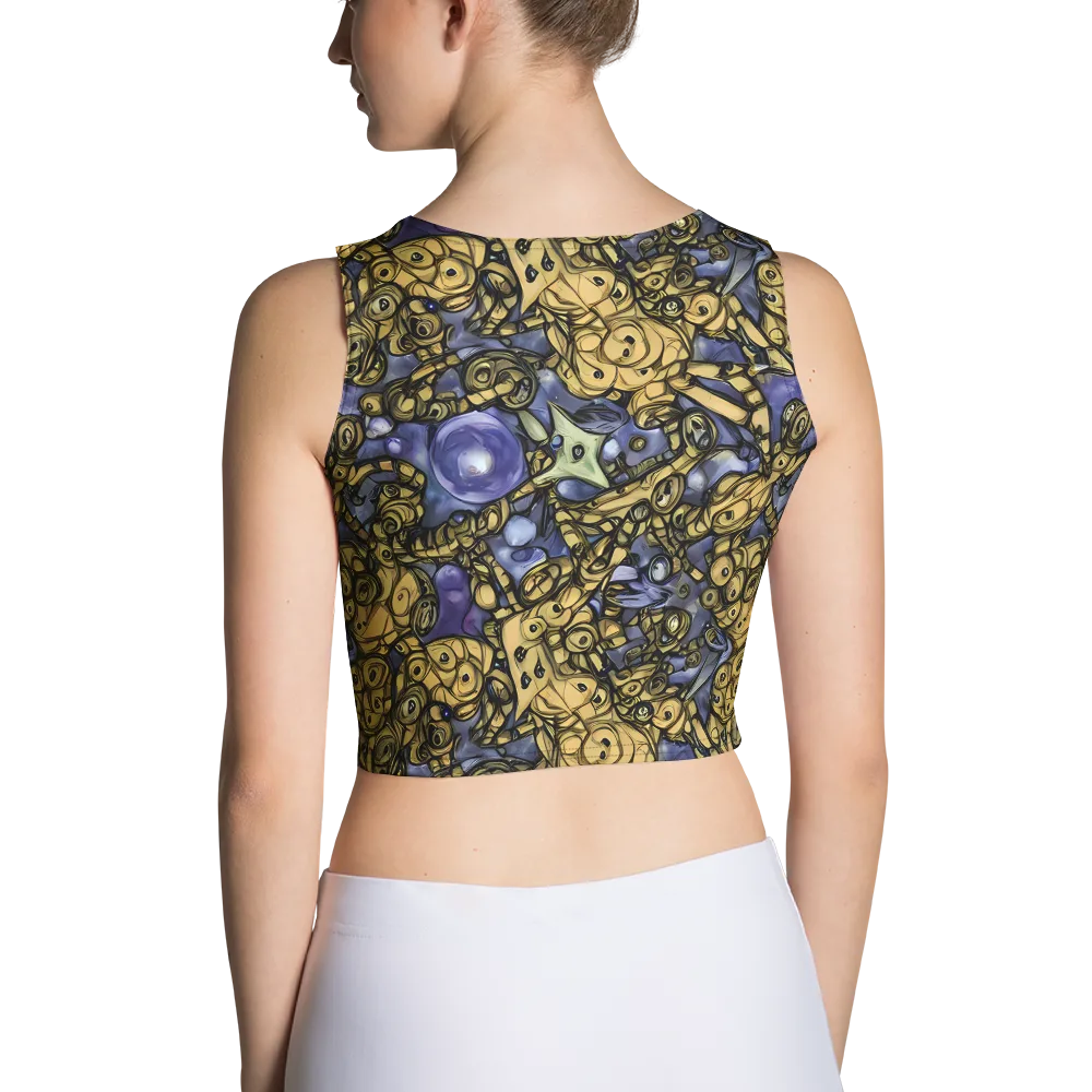 Gilded Dreamscape on Crop Top — Back