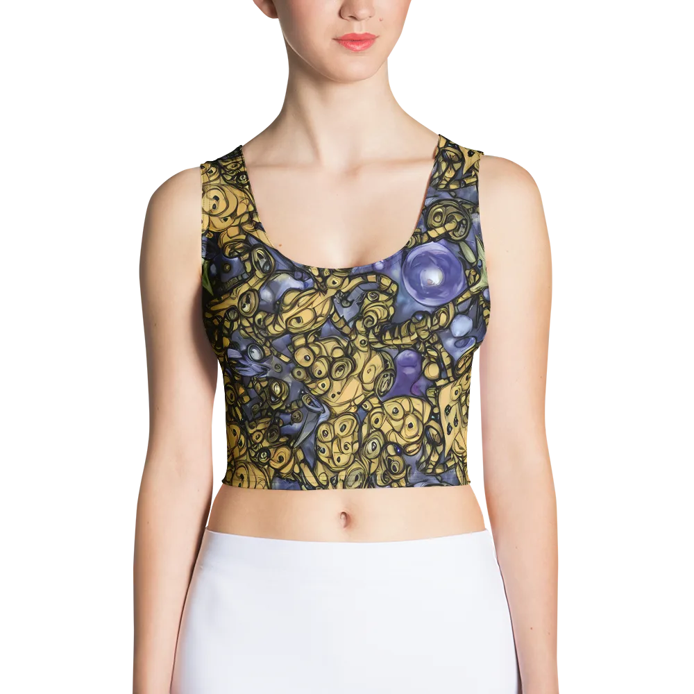 Gilded Dreamscape on Crop Top — Front