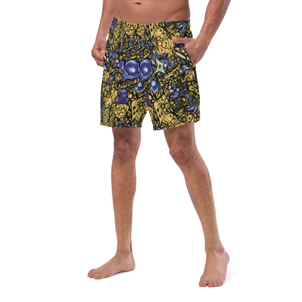 Gilded Dreamscape on Swim Trunks — Left Front