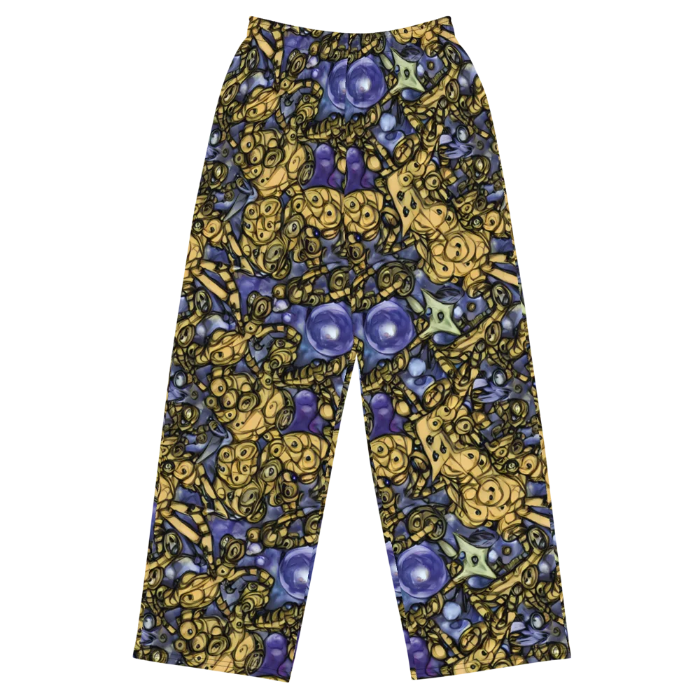 Gilded Dreamscape on Wide-Leg Pants — Front