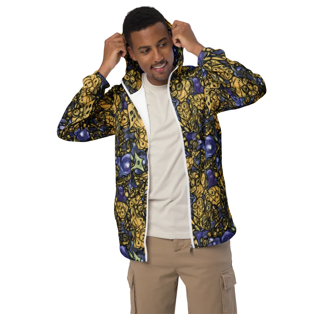 Gilded Dreamscape on Men's Windbreaker — Front