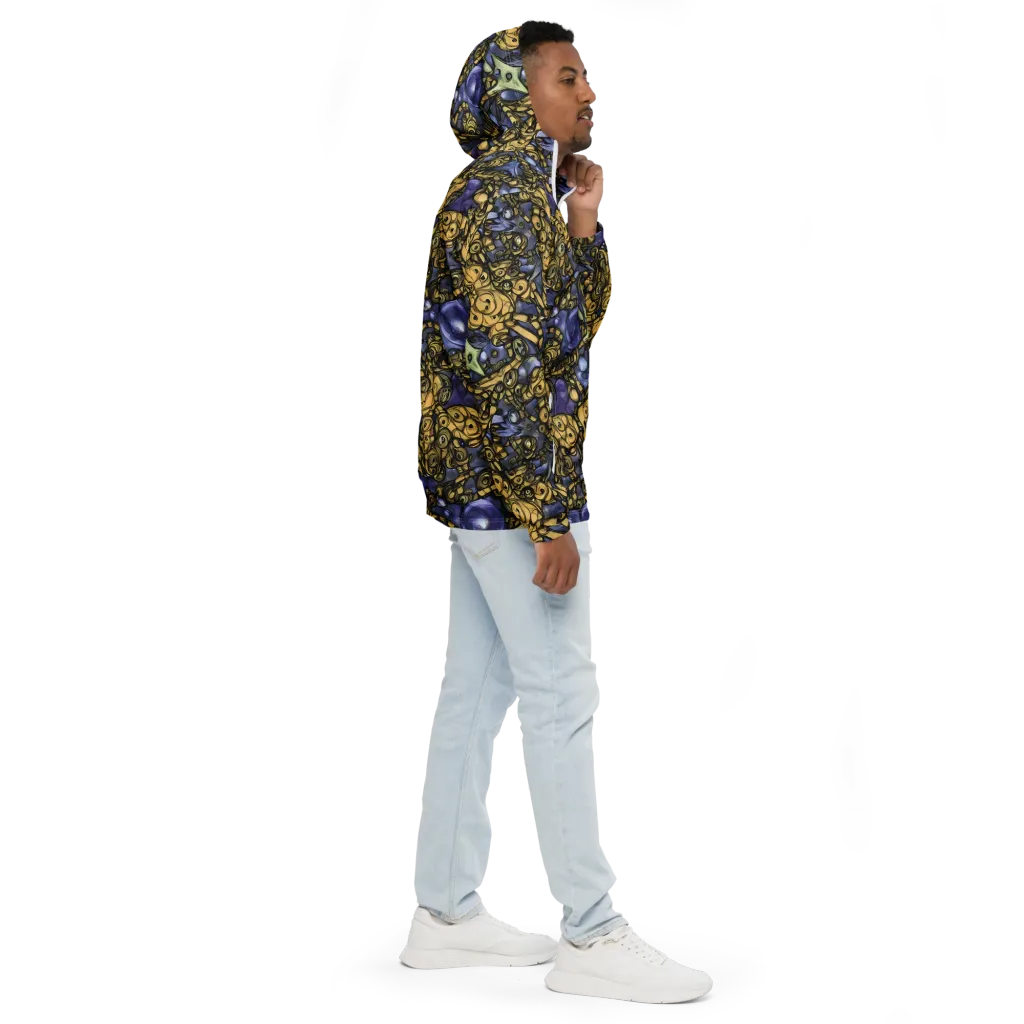 Gilded Dreamscape on Men's Windbreaker — Right
