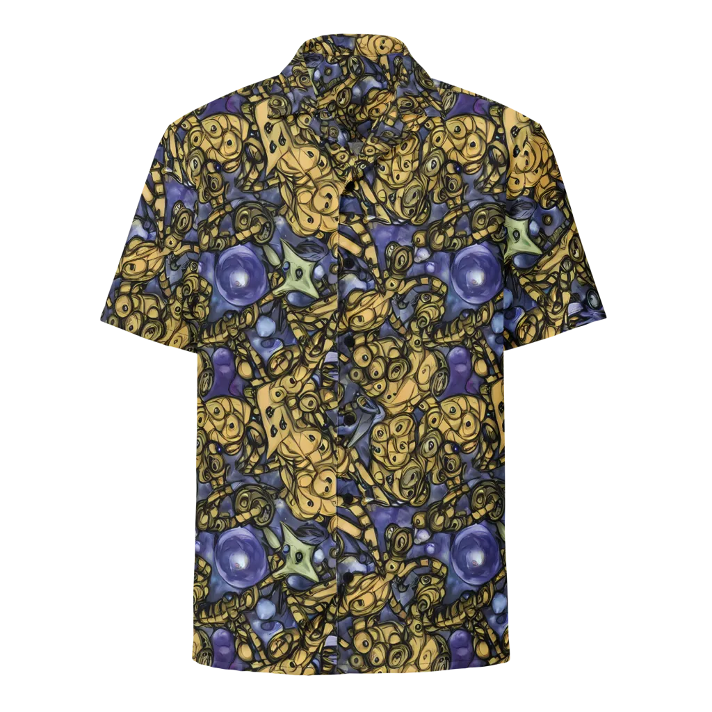 Gilded Dreamscape on Button Shirt — Front