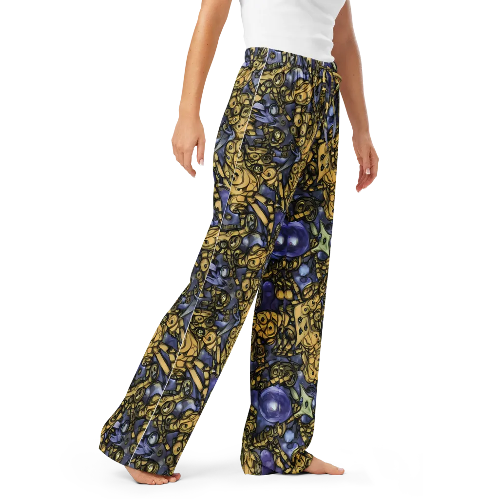 Gilded Dreamscape on Women's Pajama Pants — Right Front