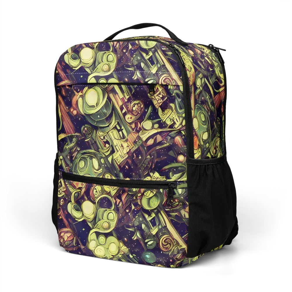 Cosmic Crawlers on Utility Backpack — Left Front