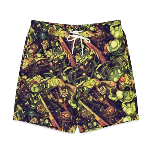 Cosmic Crawlers on a Men's Board Shorts
