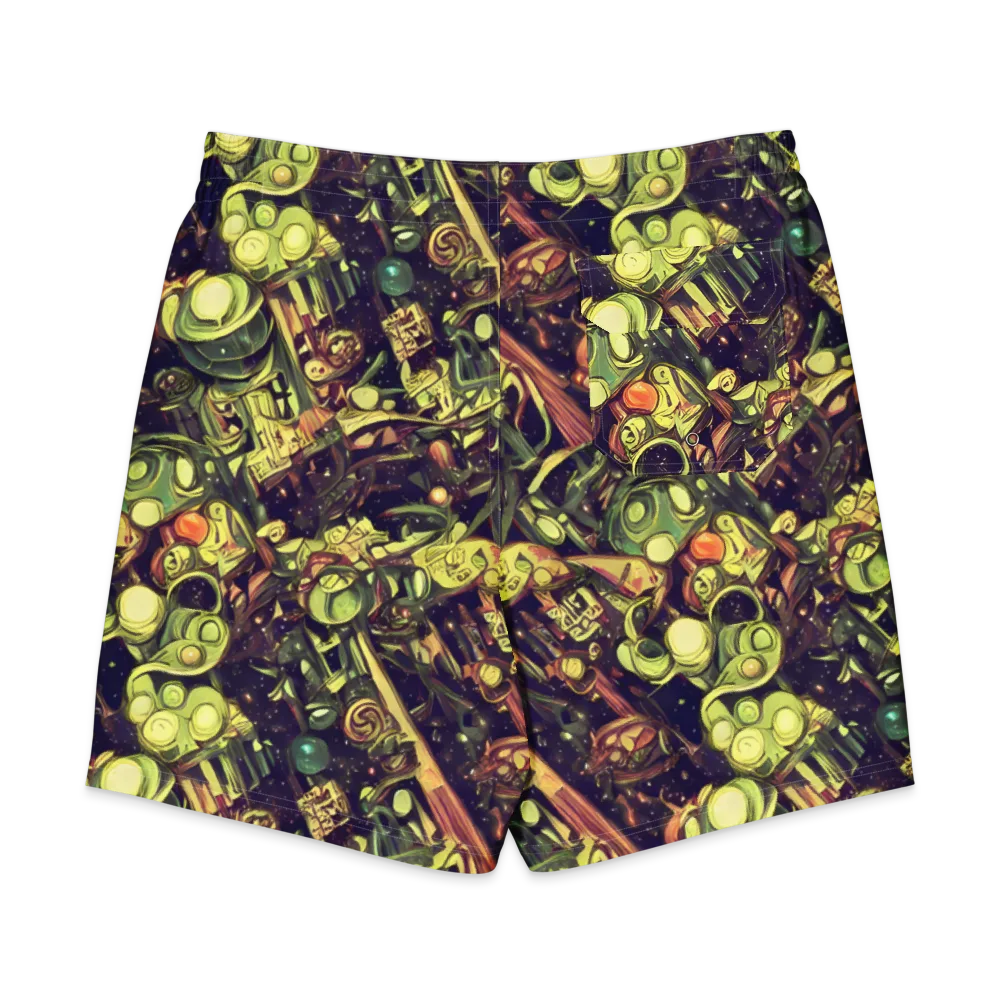 Cosmic Crawlers on Men's Board Shorts — Back