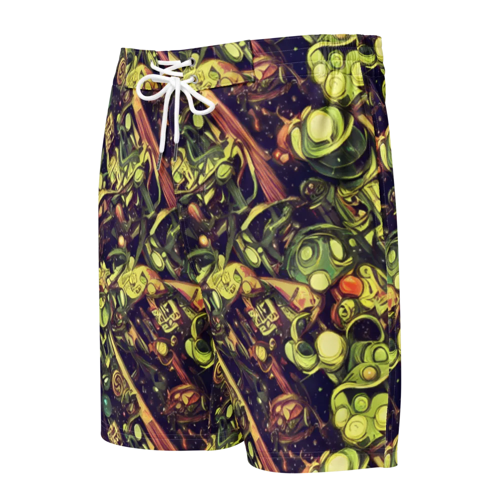 Cosmic Crawlers on Men's Board Shorts — Front