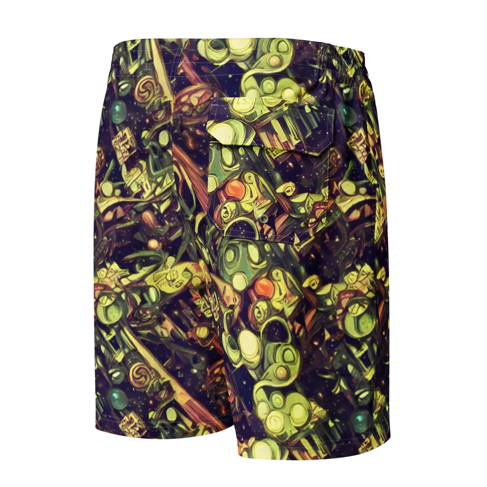 Cosmic Crawlers on Men's Board Shorts — Back