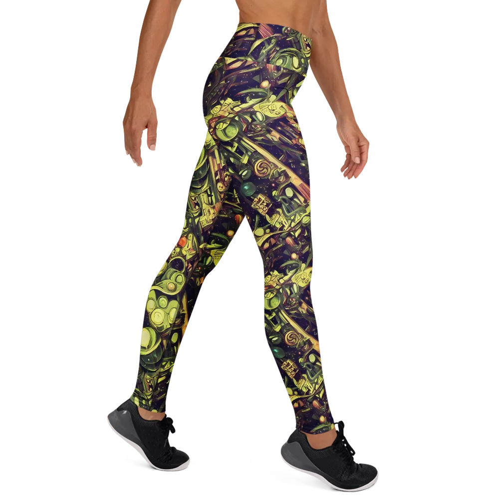 Cosmic Crawlers on Yoga Leggings — Right