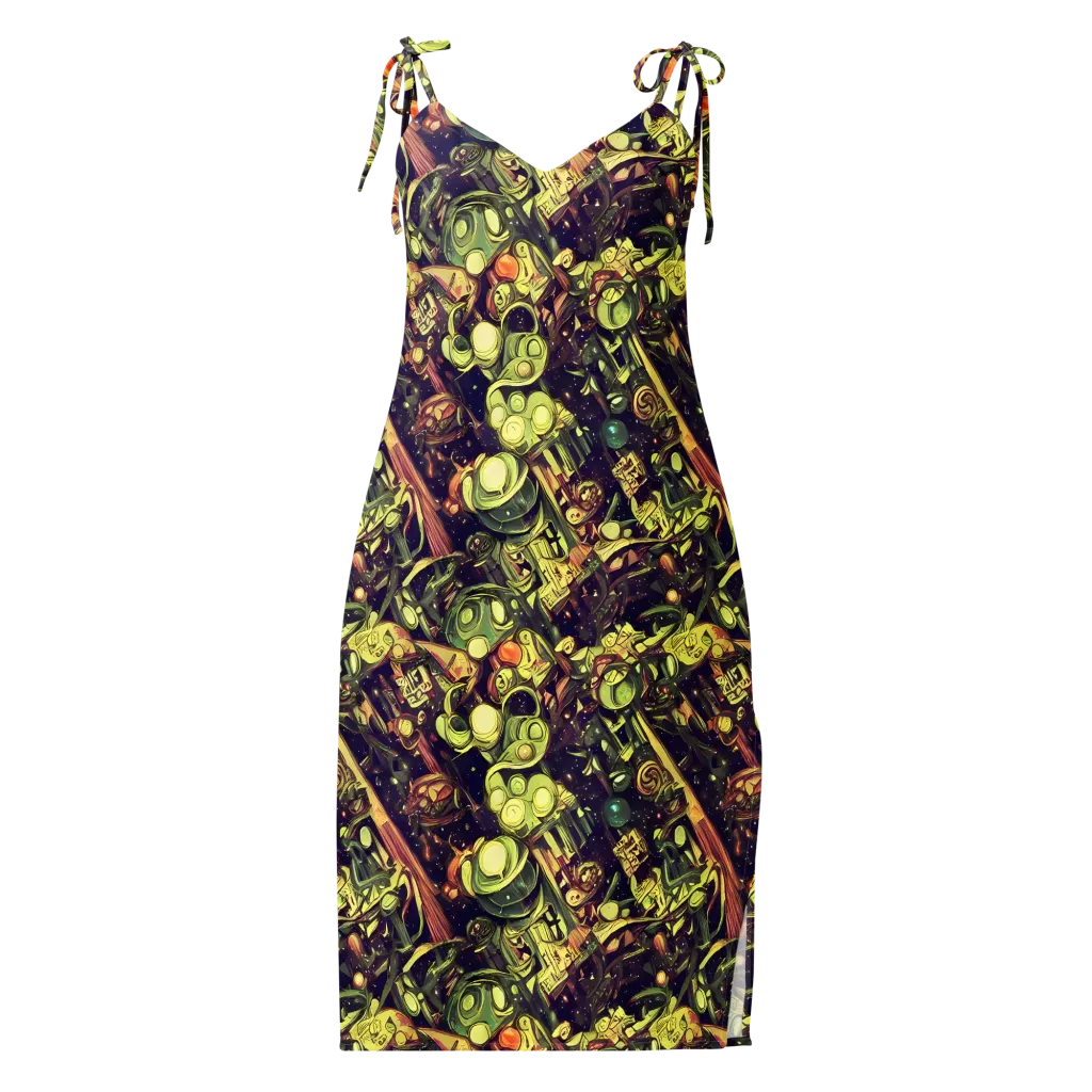 Cosmic Crawlers on Slip Dress — Front