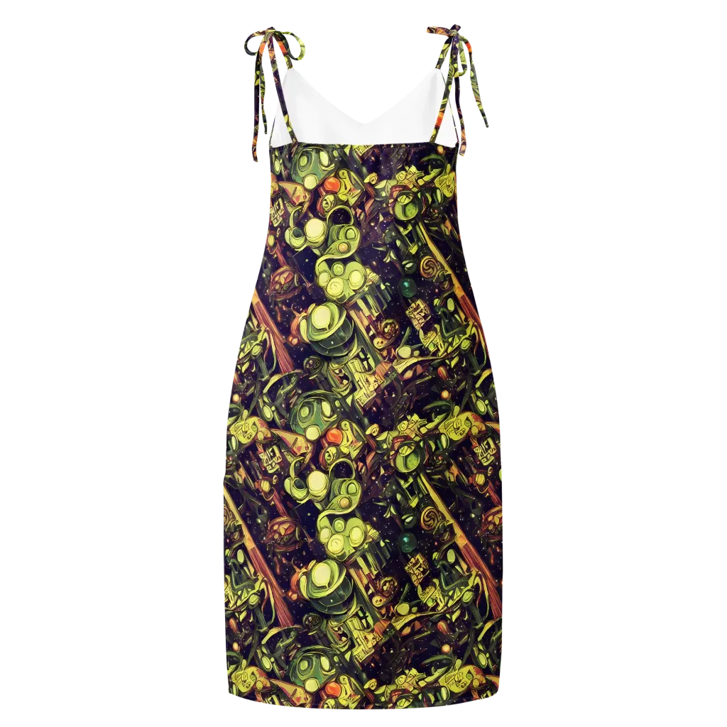 Cosmic Crawlers on Slip Dress — Back