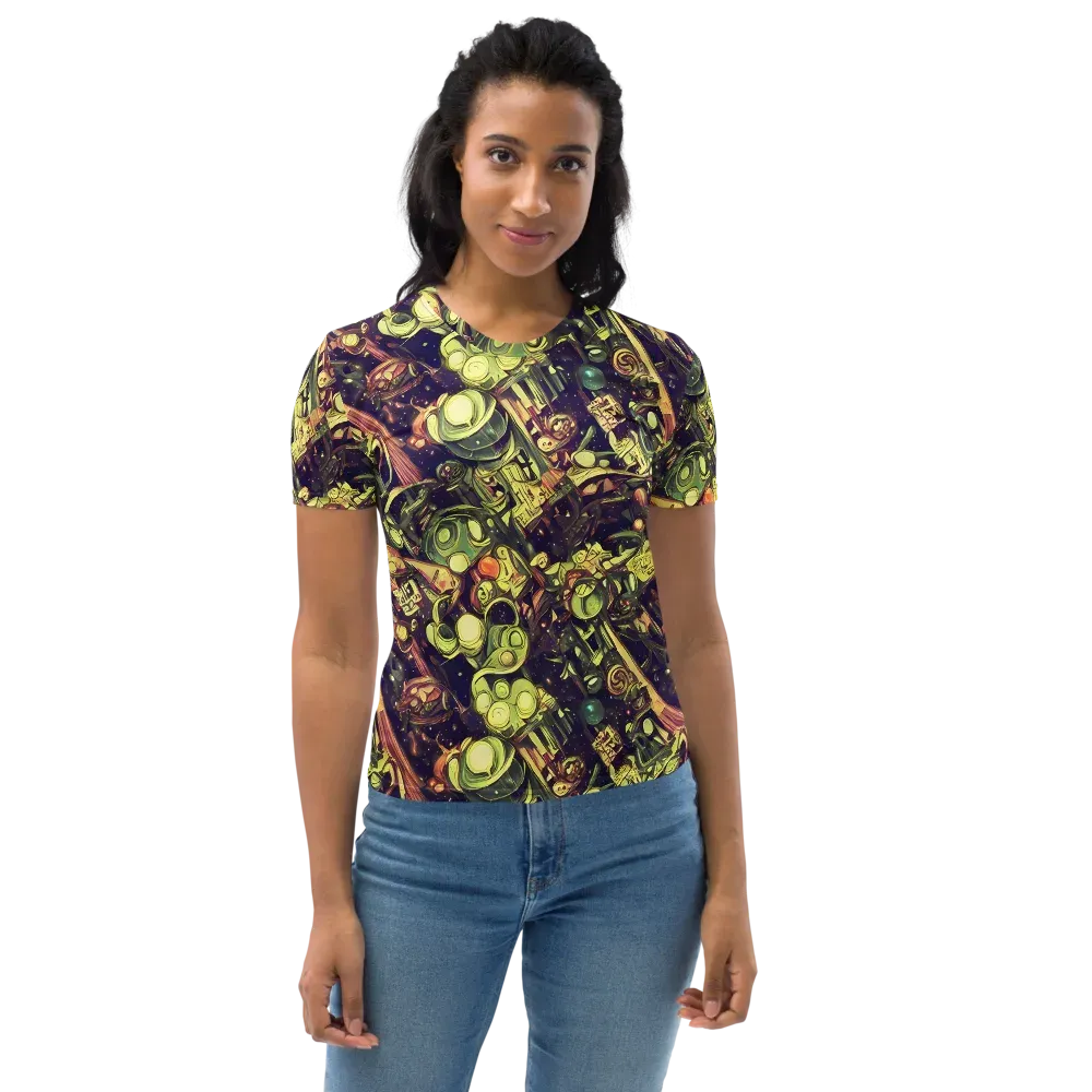 Cosmic Crawlers on Women's Crew Neck T-Shirt — Front