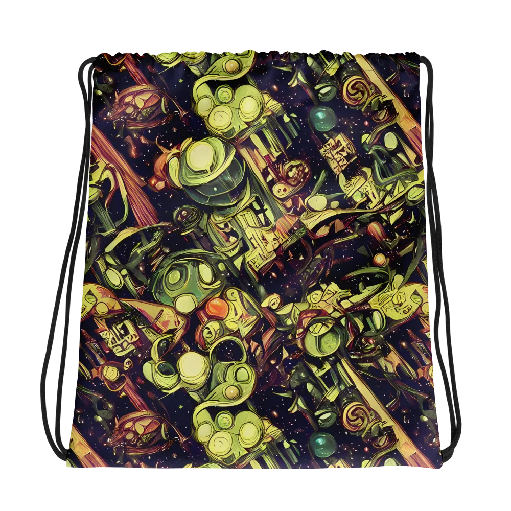 Cosmic Crawlers on Drawstring Bag — Photo
