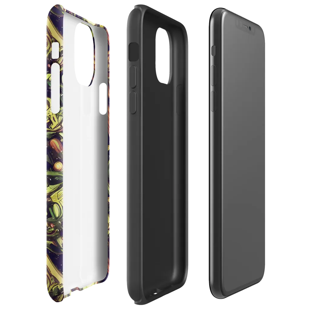 Cosmic Crawlers on Tough Case for iPhone® — Right