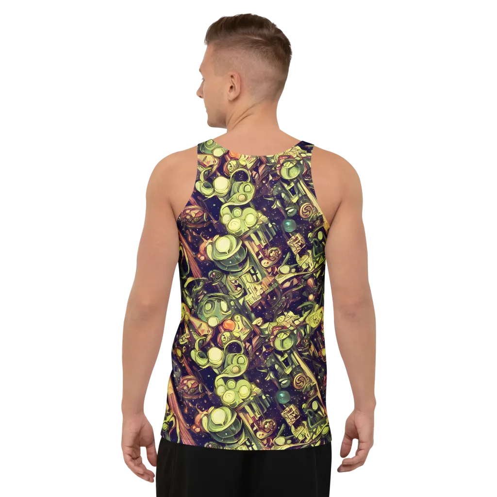 Cosmic Crawlers on Men's Tank Top — Back