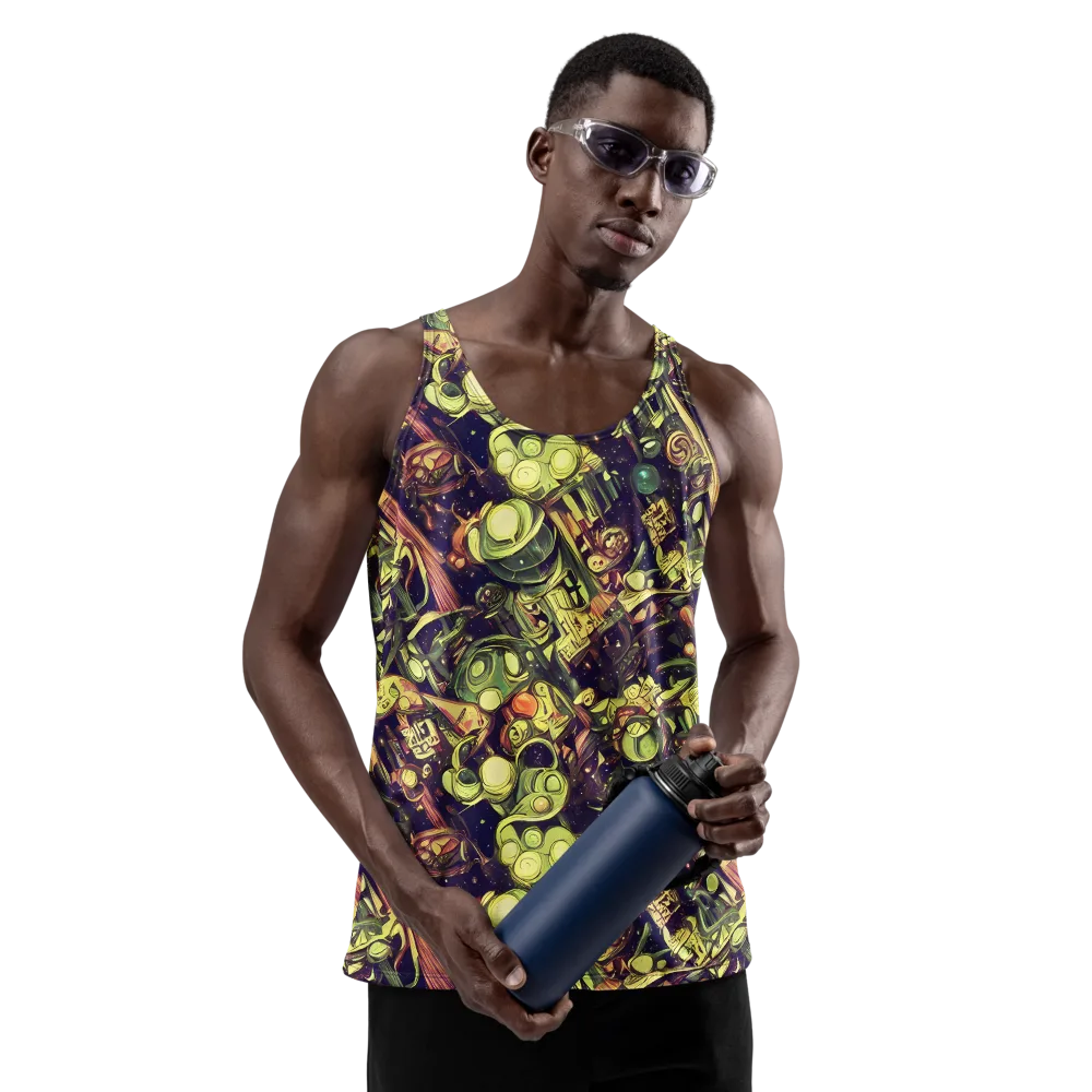 Cosmic Crawlers on Men's Tank Top — Front