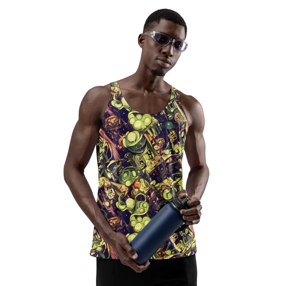 Cosmic Crawlers on Men's Tank Top — Front