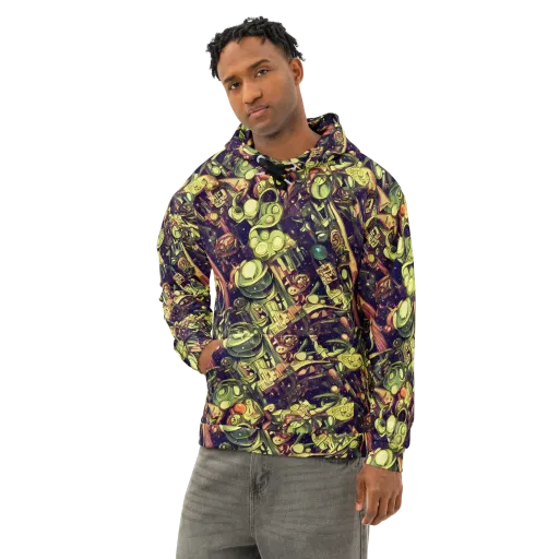 Cosmic Crawlers on a Cotton Hoodie