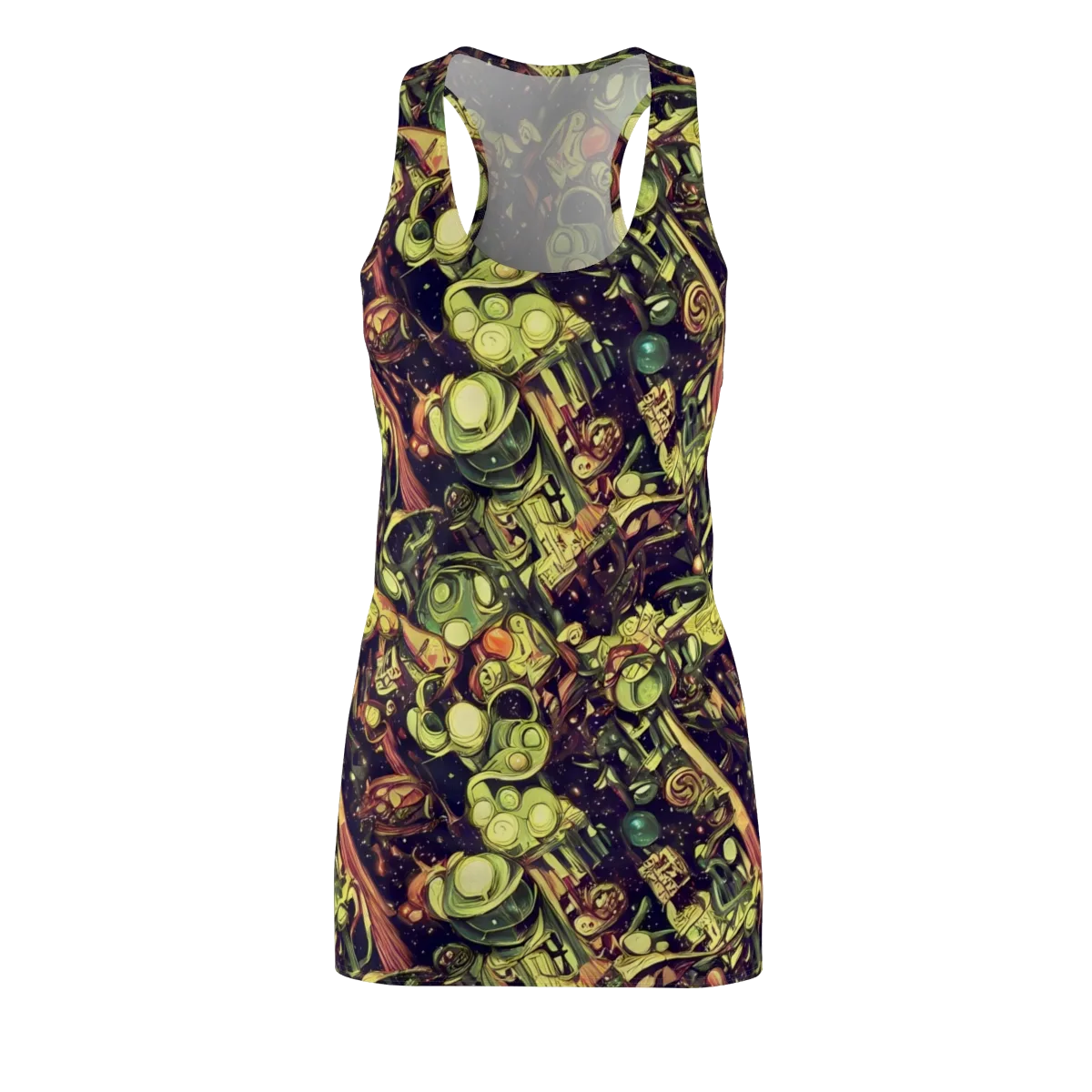 Cosmic Crawlers on Racerback Dress — Front