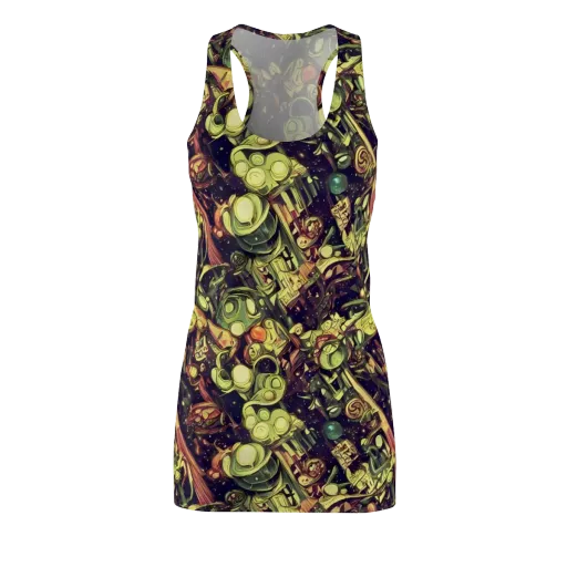 Cosmic Crawlers on a Racerback Dress