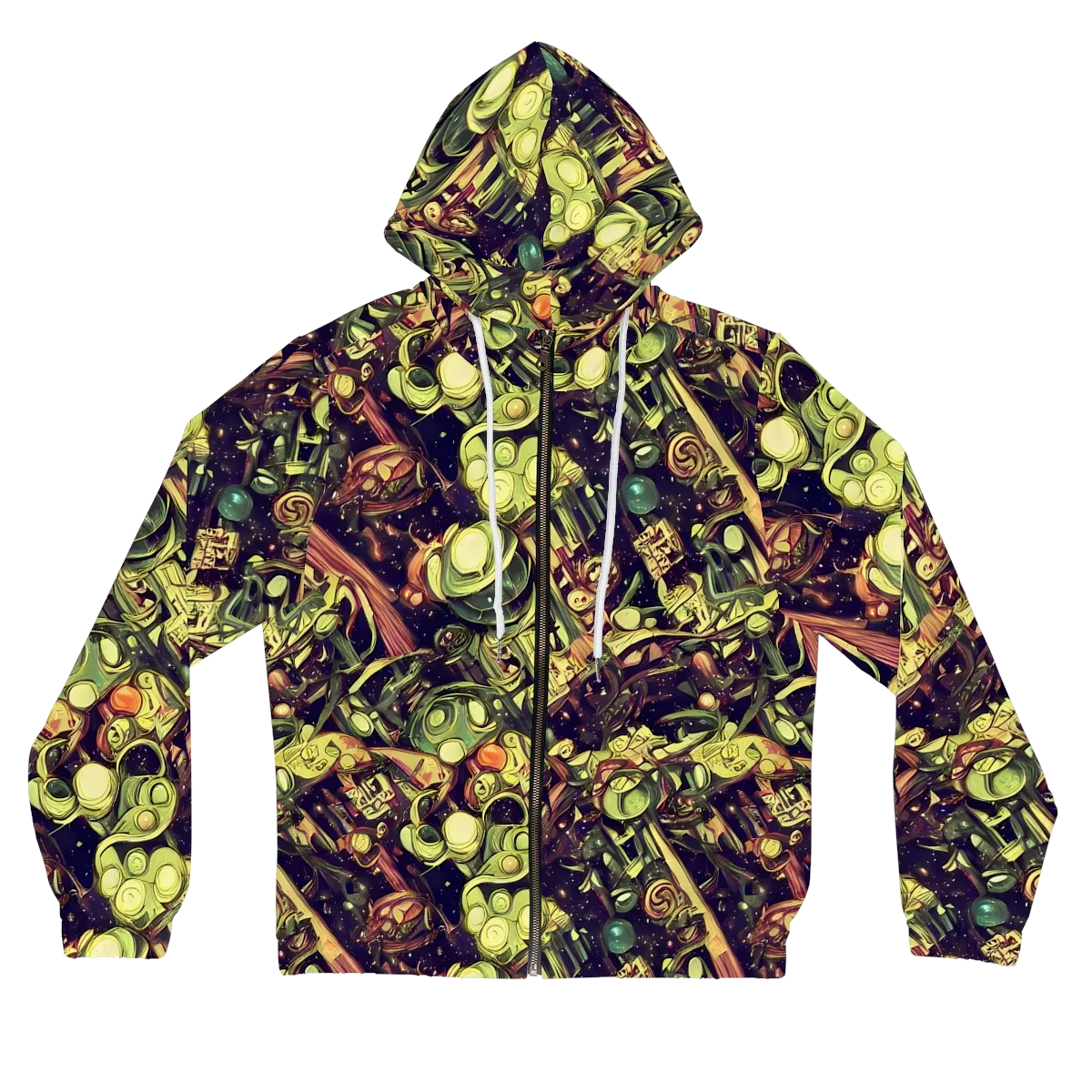 Cosmic Crawlers on Women's Full-Zip Hoodie — Front