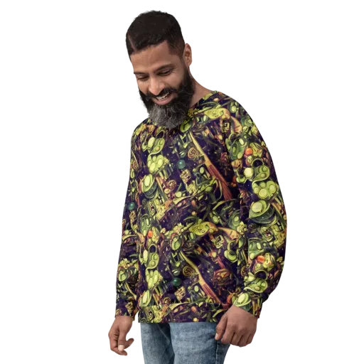 Cosmic Crawlers on a Sweatshirt