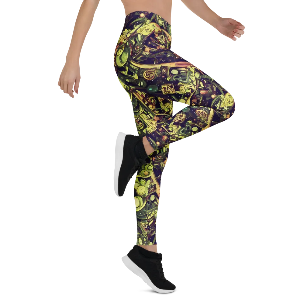 Cosmic Crawlers on Leggings — Right