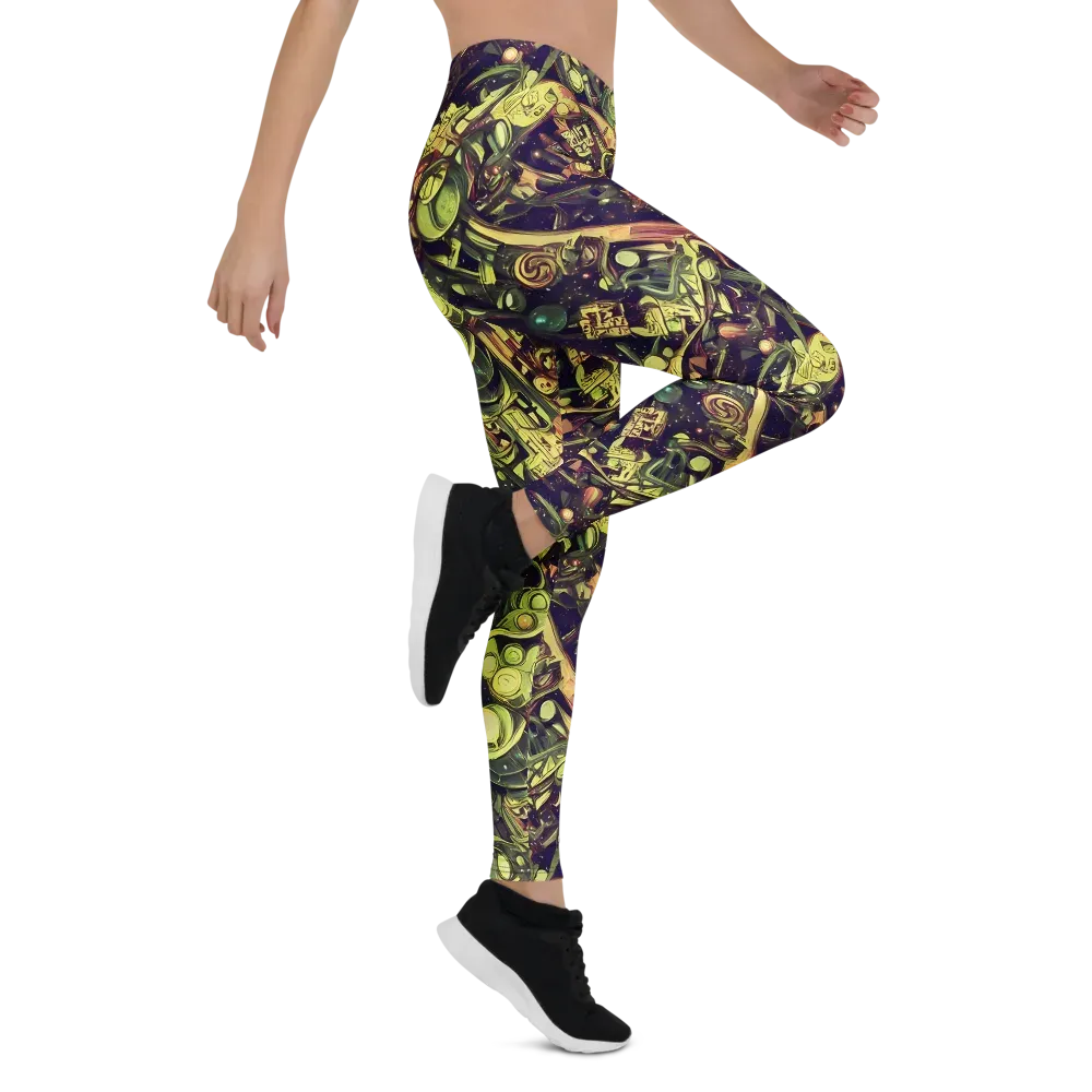 Cosmic Crawlers on Leggings — Right