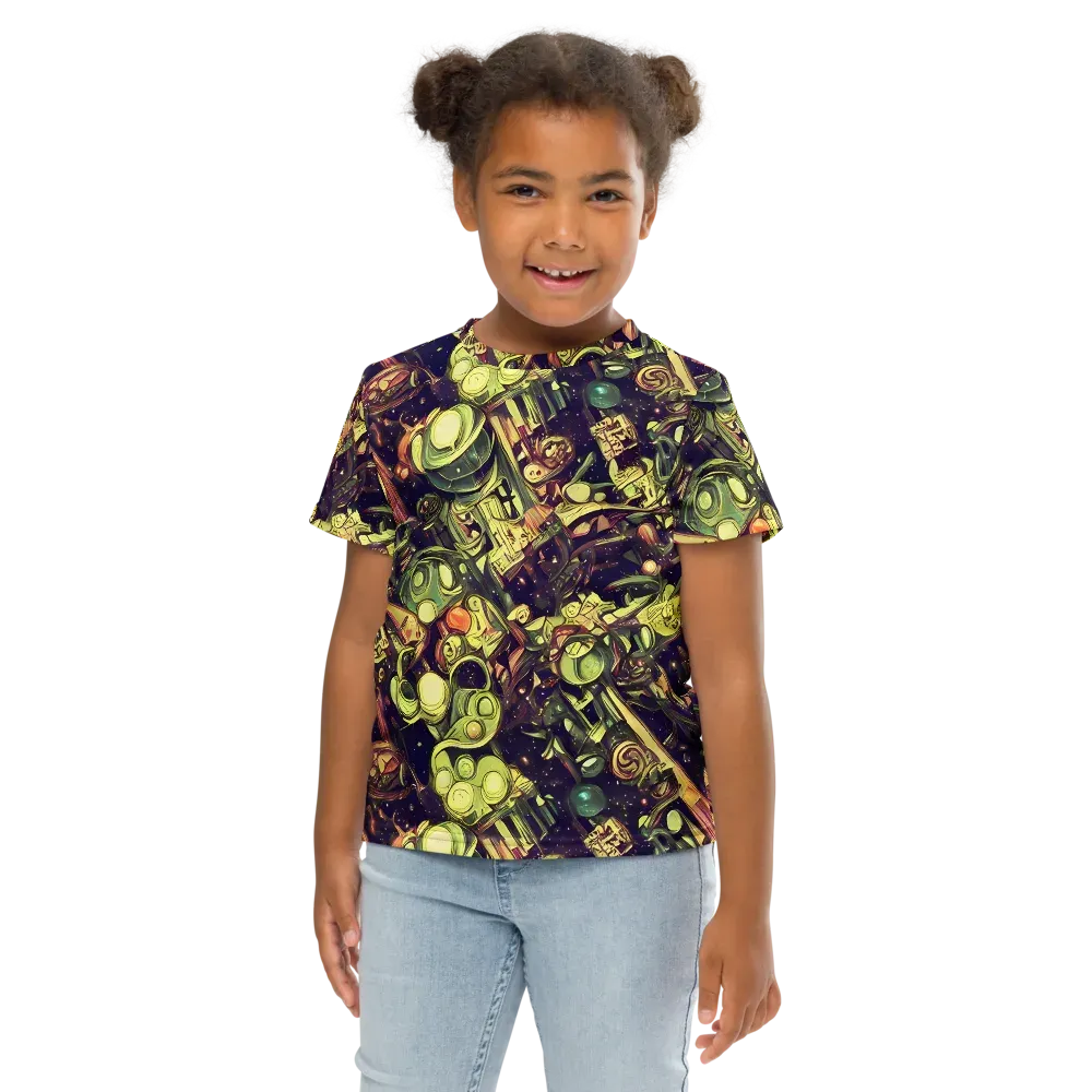 Cosmic Crawlers on Kids Crew Neck T-Shirt — Front