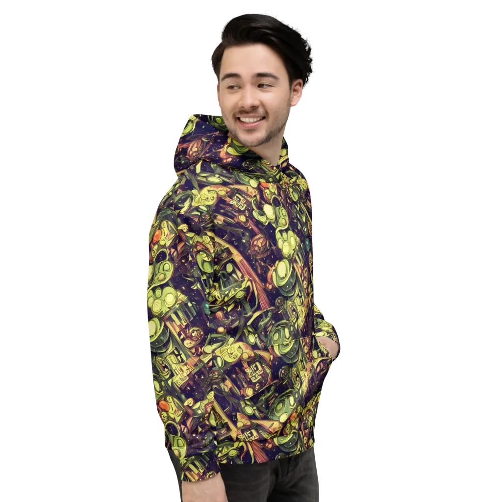 Cosmic Crawlers on Hoodie — Right