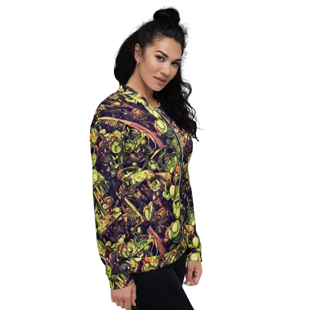 Cosmic Crawlers on Bomber Jacket — Right