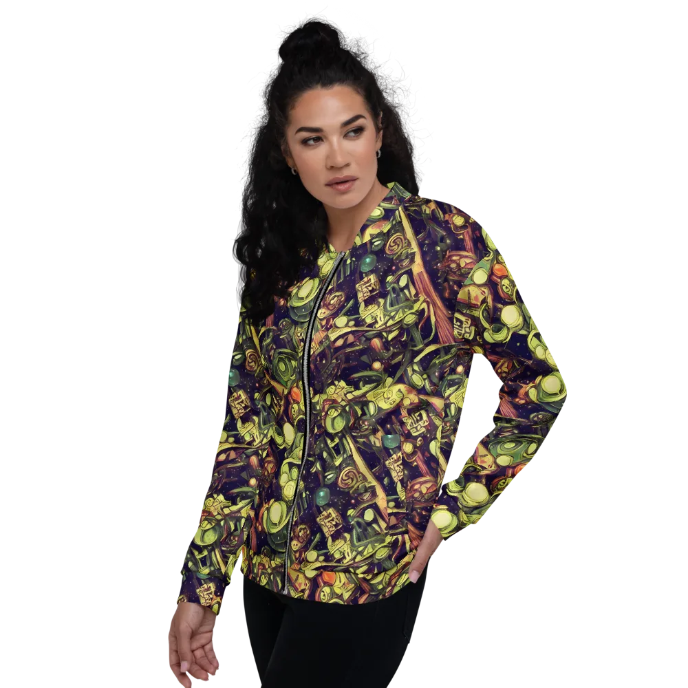 Cosmic Crawlers on Bomber Jacket — Left