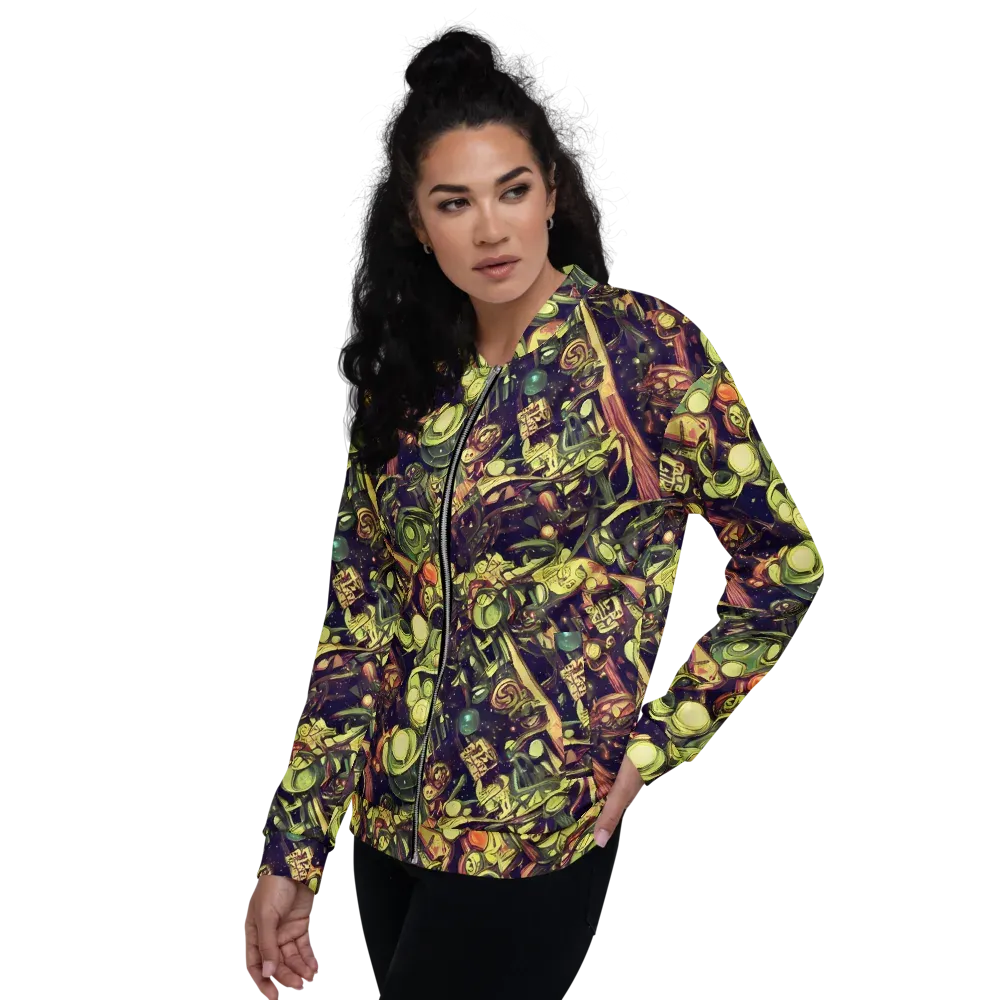 Cosmic Crawlers on Bomber Jacket — Left