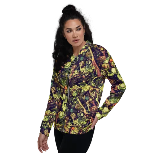 Cosmic Crawlers on a Bomber Jacket