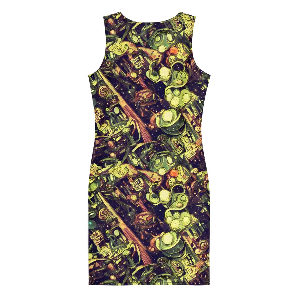 Cosmic Crawlers on Bodycon Dress — Back