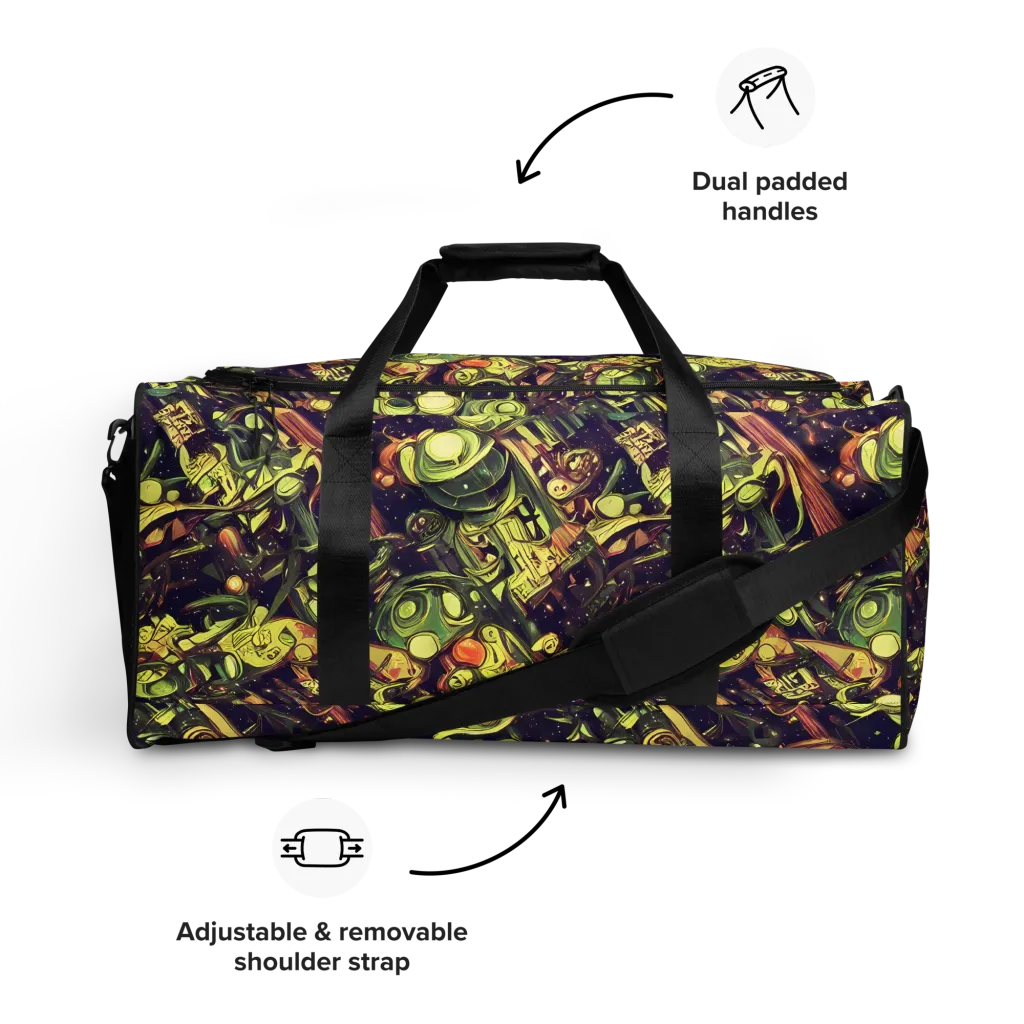 Cosmic Crawlers on Duffle Bag — Front