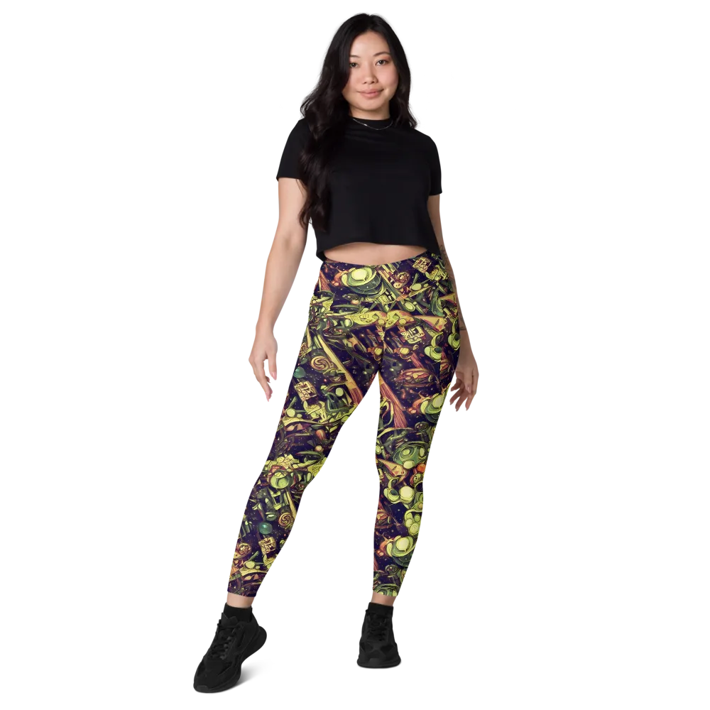 Cosmic Crawlers on Leggings with Pockets — Front