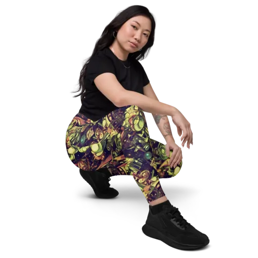 Cosmic Crawlers on a Leggings with Pockets