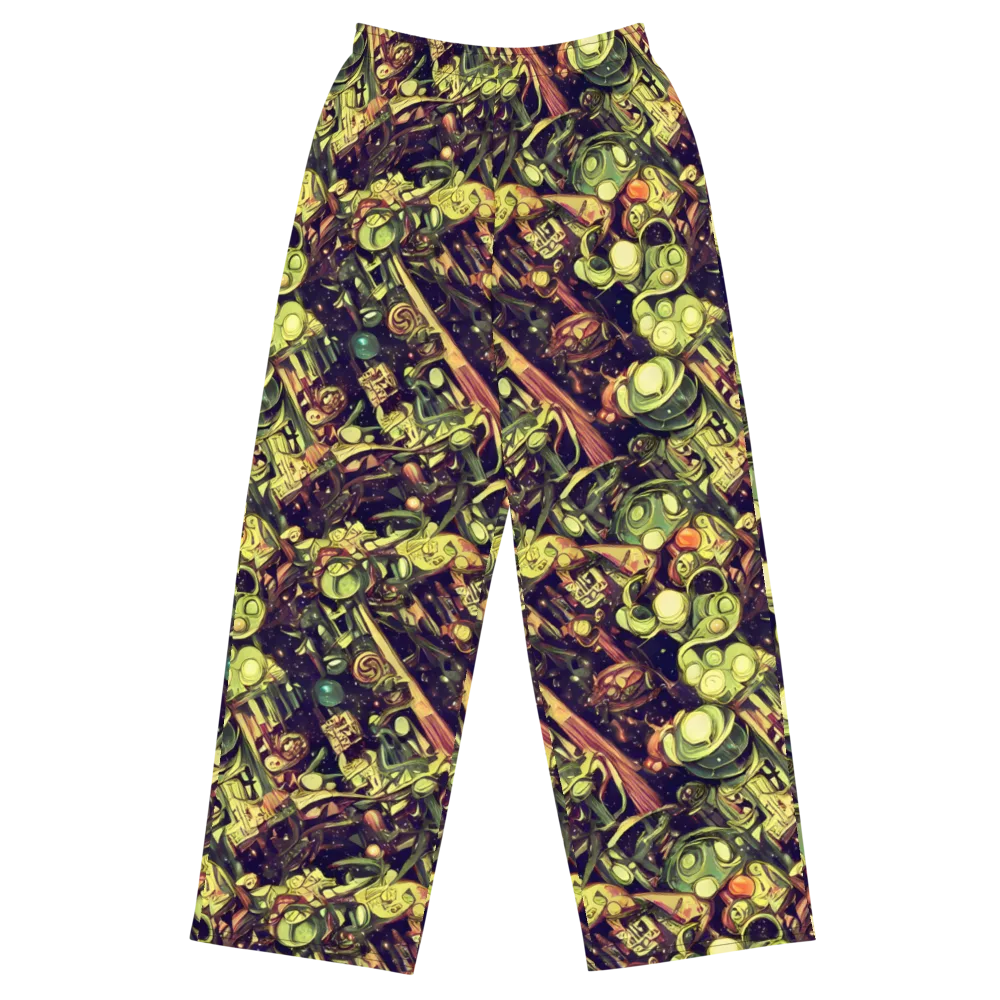 Cosmic Crawlers on Wide-Leg Pants — Front
