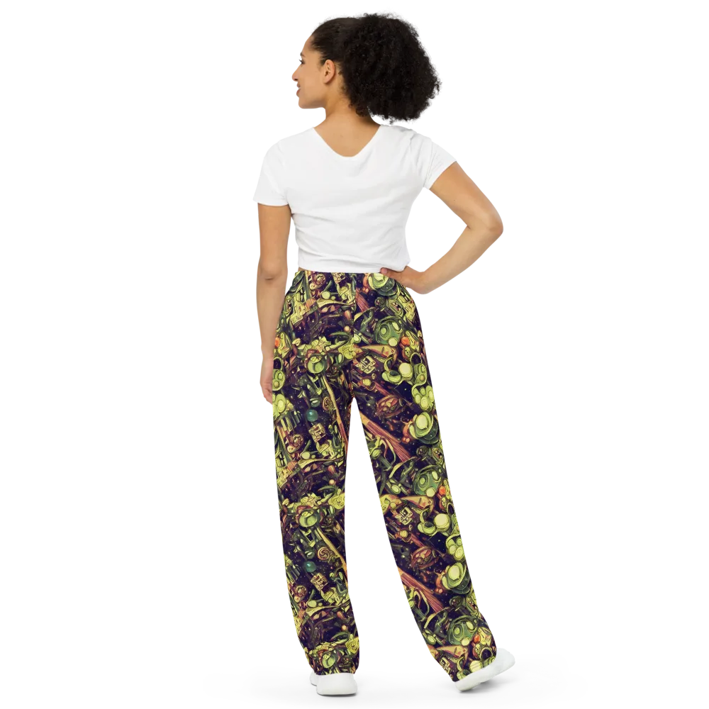 Cosmic Crawlers on Wide-Leg Pants — Back